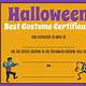 Best Costume Certificate Printable Free
