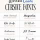 Best Cursive Fonts Free