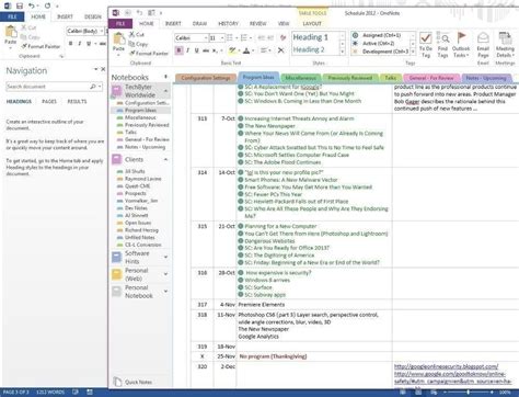 Best Onenote Template For Project Management