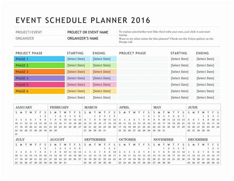 Calendar Of events Template in 2020 Event planning calendar, Calendar template, Event calendar