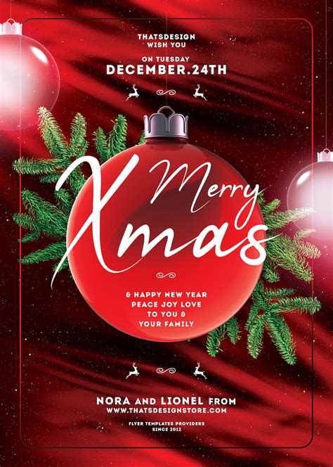 Best 35 Free Flyer Templates for Christmas Party Events for free download