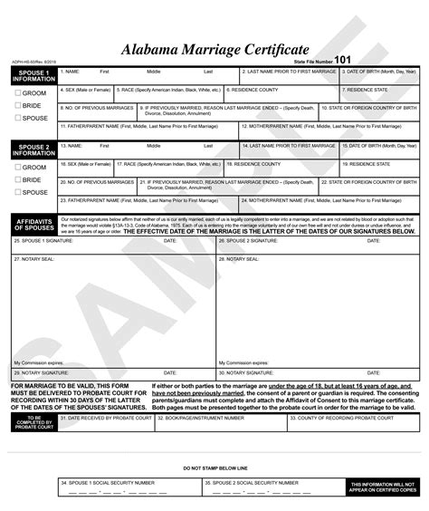 Best Alabama Marriage License