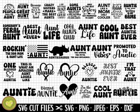 Download Best Aunt Design Commercial Use DXF Files