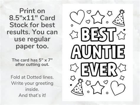 Download Best Aunt Design Printable