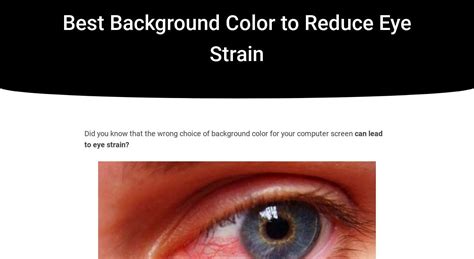 Best Background Color For Eyes Computer