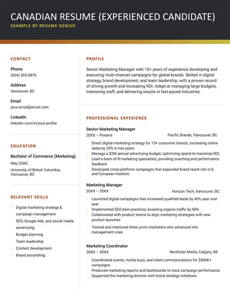 Best Canadian Resumes