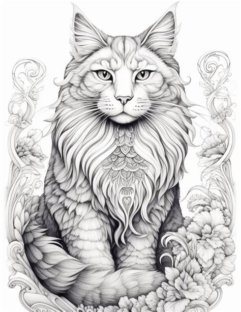 Best Coloring Pages For Adults Cats