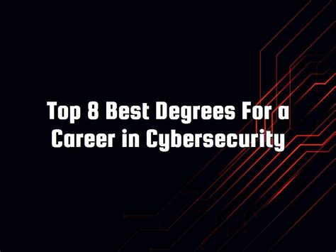 Best Degrees for Cybersecurity analyst