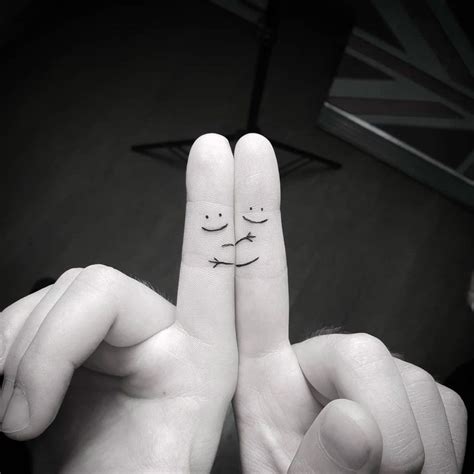 Best Friend Finger Tattoos