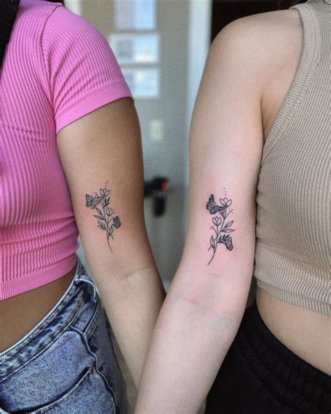 Best Friend Matching Rib Tattoos