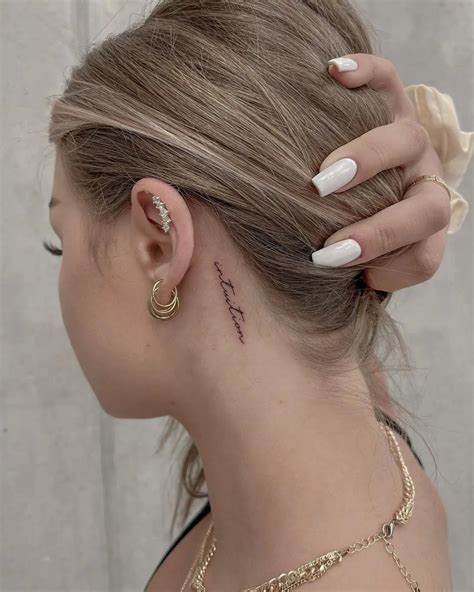 Best Friend Tattoos Behind Ear