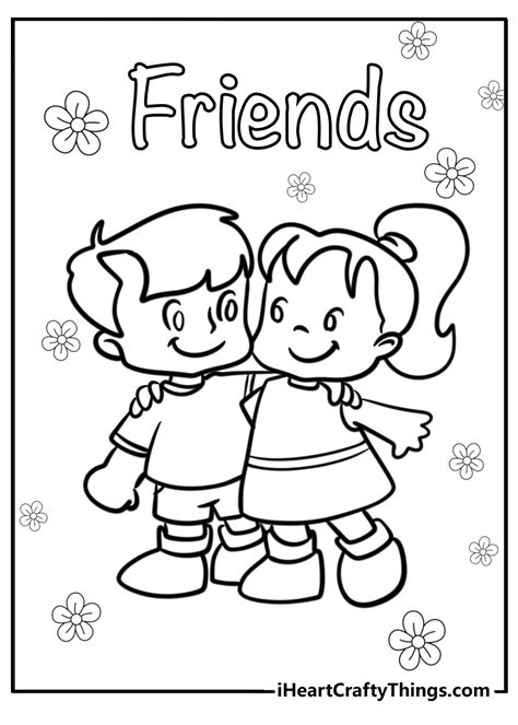 Best Friends Coloring Pages