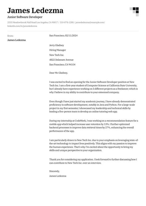 Best Job Application Cover Letter Examples