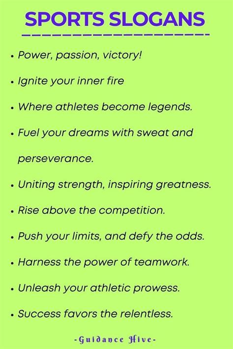 Best Motto For Sports