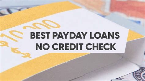 Best No Credit Check Payday Loans