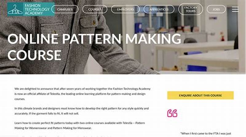 Best Online Pattern Making Course
