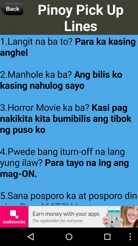 Best Pinoy Pick Up Lines