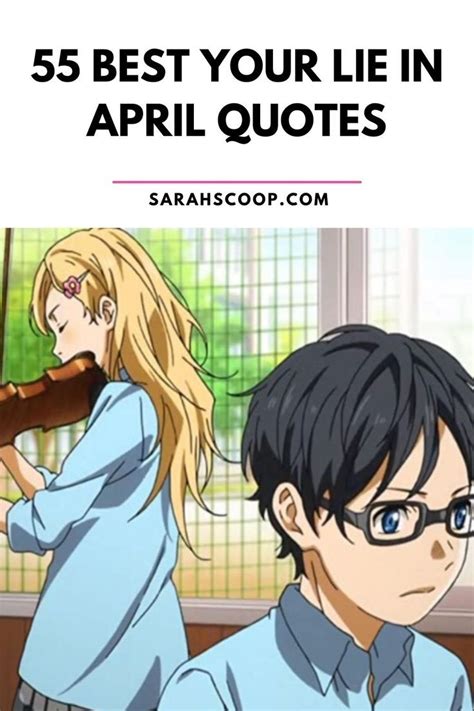 Best Quotes Your Lie In April