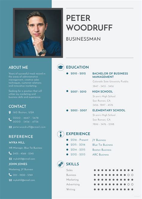 Best Resume Format Business