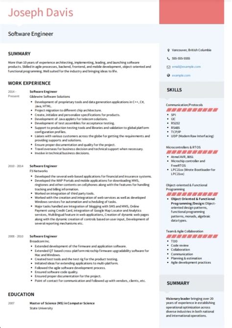 Best Resume Format For 10 Years Experience