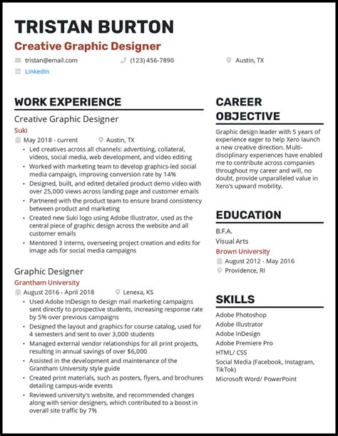 Best Resume Keywords For Desi   gner