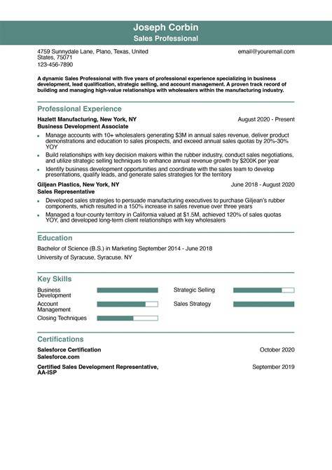Best Sales Resume