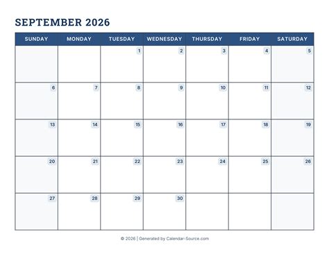 Best September 2026 Printable Calendar Tips And Guide