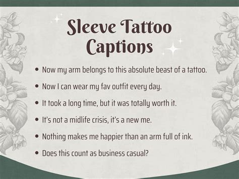 Best Tattoo Captions