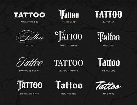 Best Tattoo Fonts For A Name