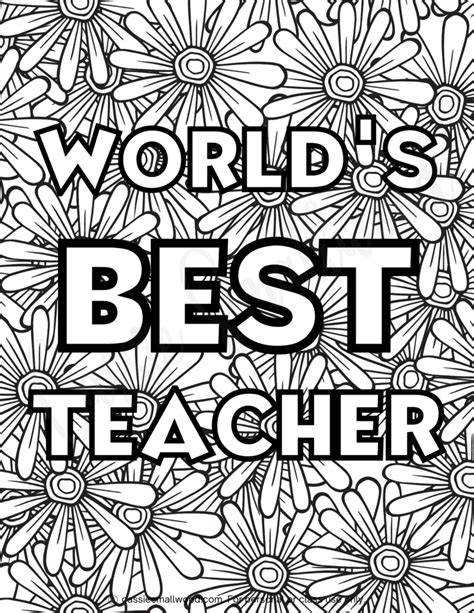 Best Teacher Coloring Pages
