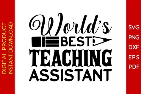 Download Best Teaching Assistant SVG File - SVG Design Cameo