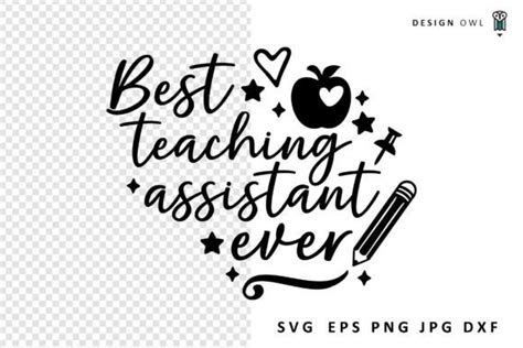 Download Best Teaching Assistant SVG File - SVG Design Cricut SVG For Crafts