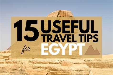 Best Travel Tips Egypt