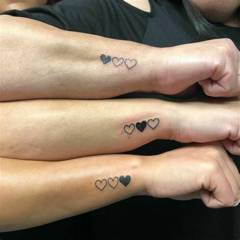 Bestfriend Tattoos With Hearts
