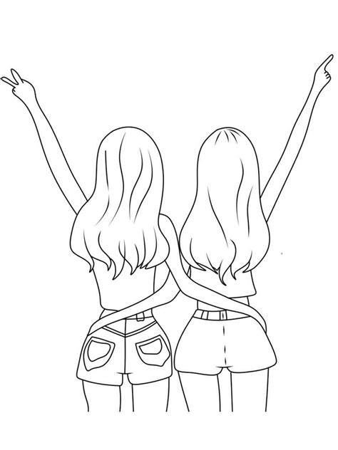 Bestie Coloring Pages