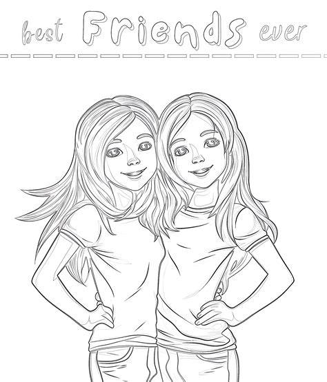 Besties Coloring Pages