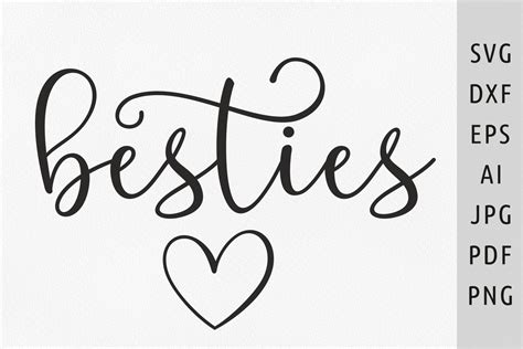 Forever Together: Stunning Besties SVG Designs for Unforgettable Memories!