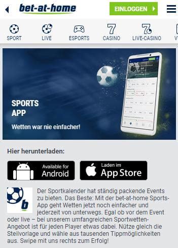 Get the Best Betting Experience on-the-go with Bet At Home App - Download for Android Now!