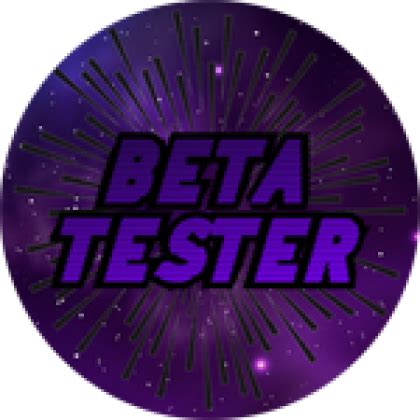 Beta Tester Program - Roblox