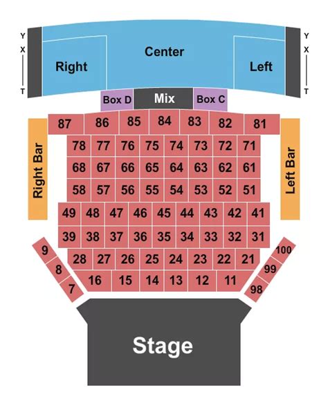 Bethesda Theater Seating Chart
