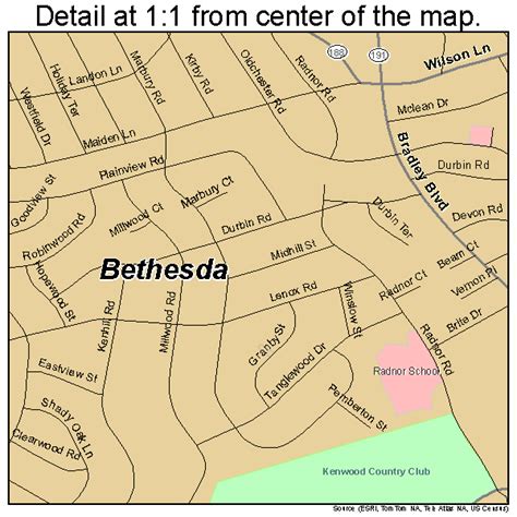 Map Of Bethesda Md
