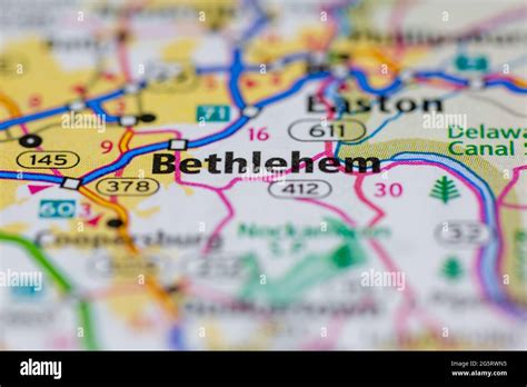 Bethlehem PA Downtown Map