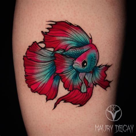 Betta Fish Tattoo Design