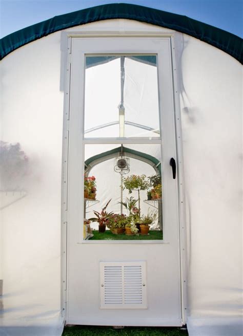 Greenhouse with Screen Door