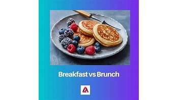 Beverages in Breakfast vs Brunch