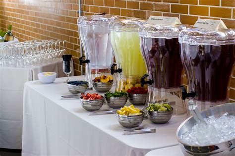 Beverages on the Buffet Table