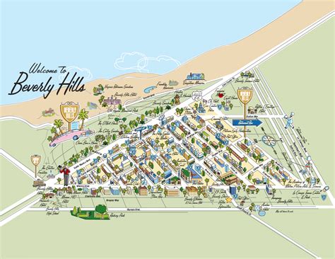 Beverly Hills Tour Map
