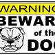 Beware Of Dog Printable Sign