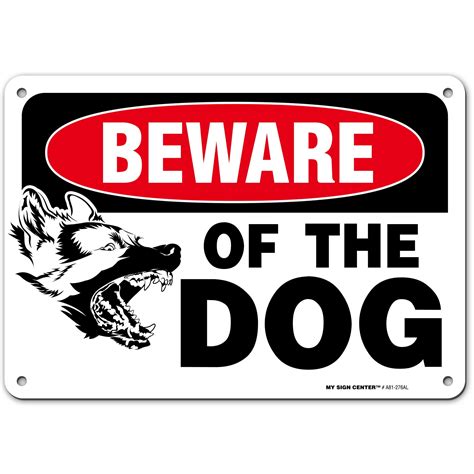 Beware Of Dog Printable Sign