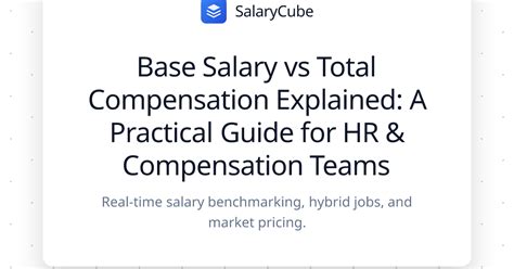 Beyond the Base Salary: Total Compensation Explained